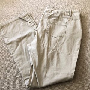 Maurice’s khaki boot cut pants . Size 18 regular .